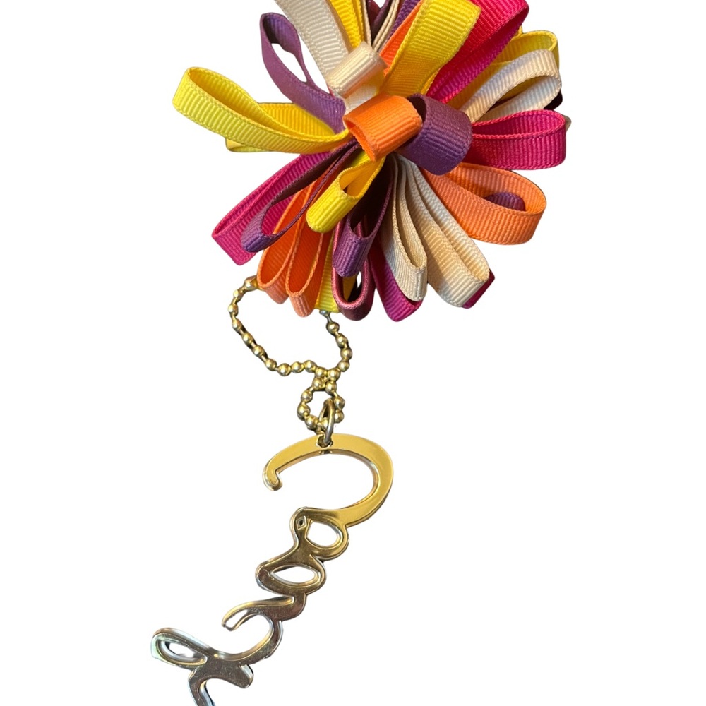 Coach Poppy Gold Script & Vibrant Ribbon Hang Tag - Picture 3 of 5